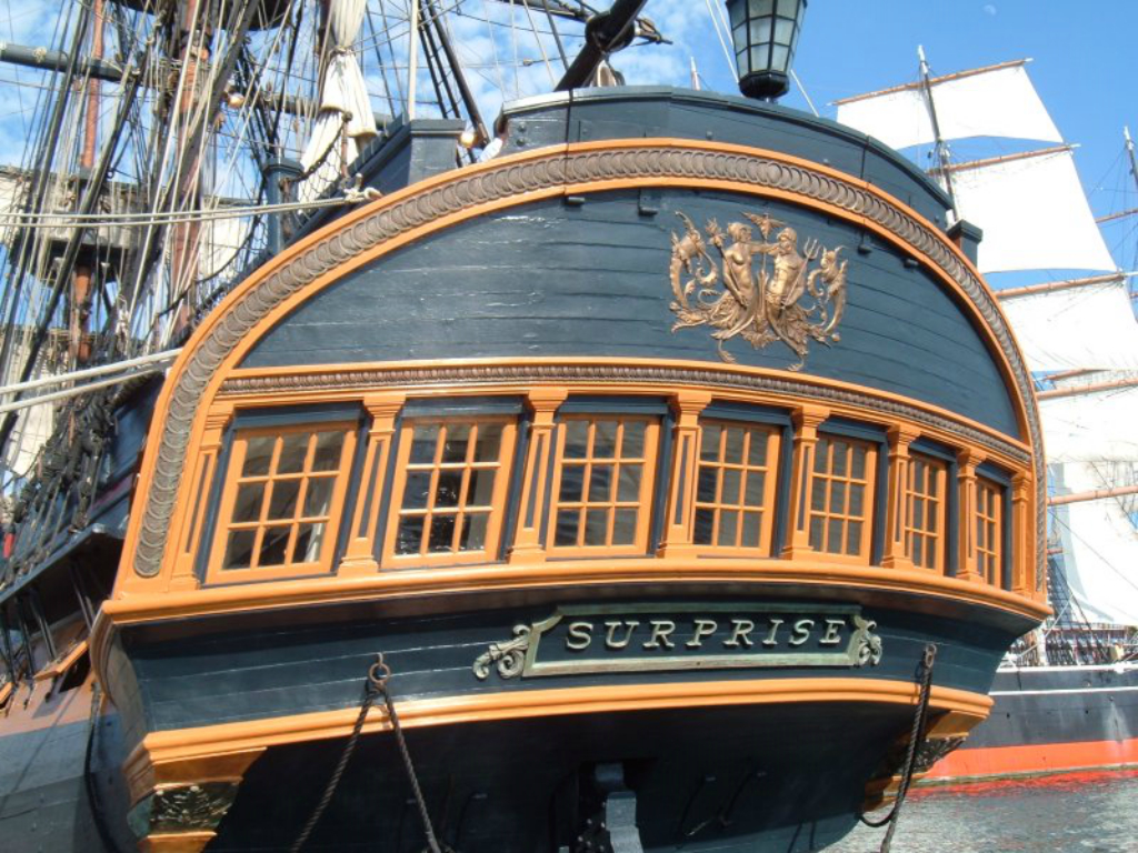 HMS Surprise - Stern Gallery